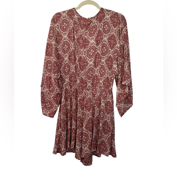 Lovestitch Red Paisley Flowy Romper Size M - Picture 3 of 9
